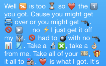 copy and paste emoji songs