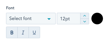 Font field