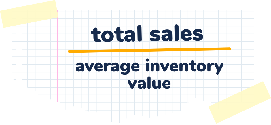 total sales inventory turnover formula