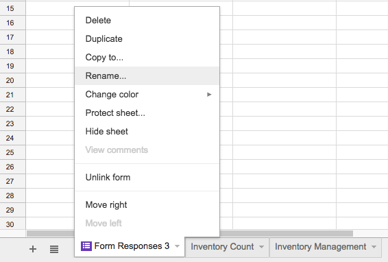 How to change the sheet tab label on Google Sheets