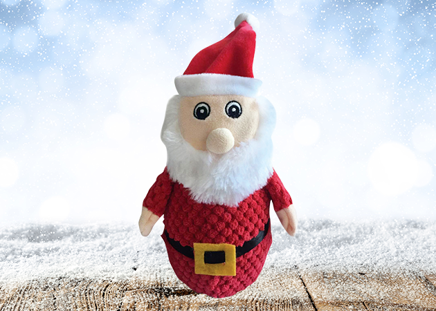 Kazoo Christmas Plush Tough Santa