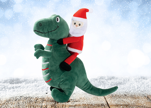 Prestige Christmas Plush Santa-Saurus Rex Soft Toy