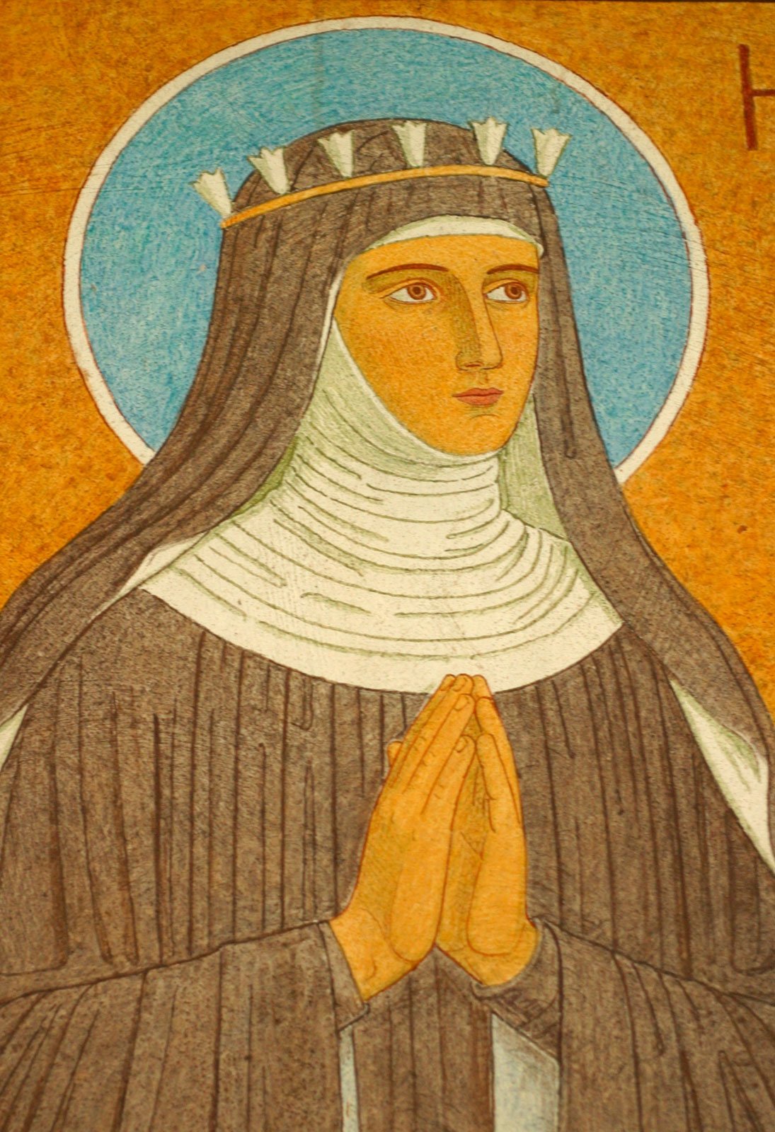 Retrato de Hildegard von Bingen