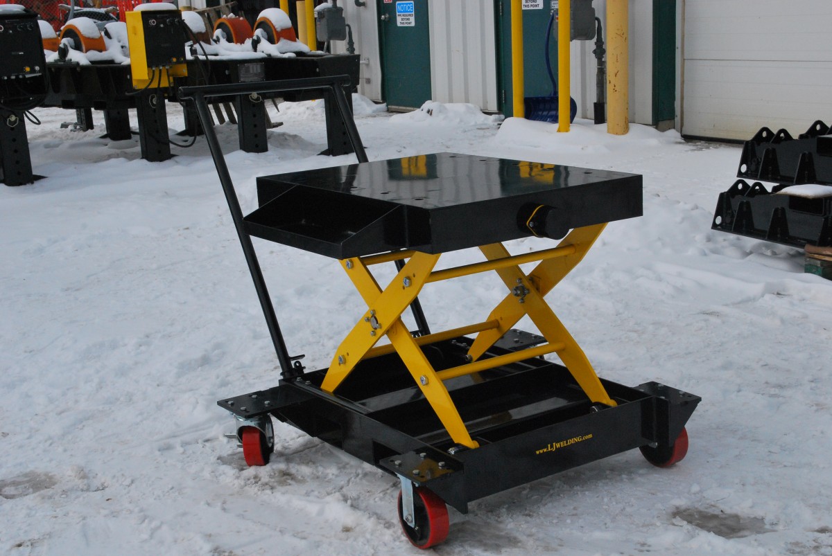 Pipe Welding Positioners Benchtop Scissor Lift Cart