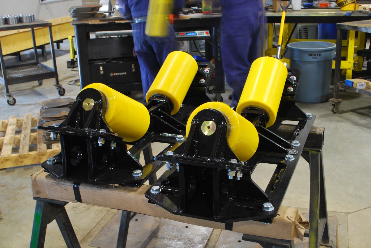 10Ton Unidirectional Ibeam Pipe Rigging Rollers HZD48100