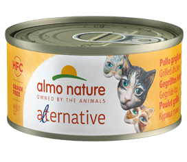 HFC ALMO NATURE ALTERNATIVE CATS 24X70 G GRILLED CHICKEN