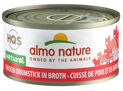 HQS Natural Chicken Drumstick in broth for cats - Almo ...