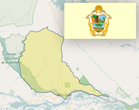 mapa bandeira manaus