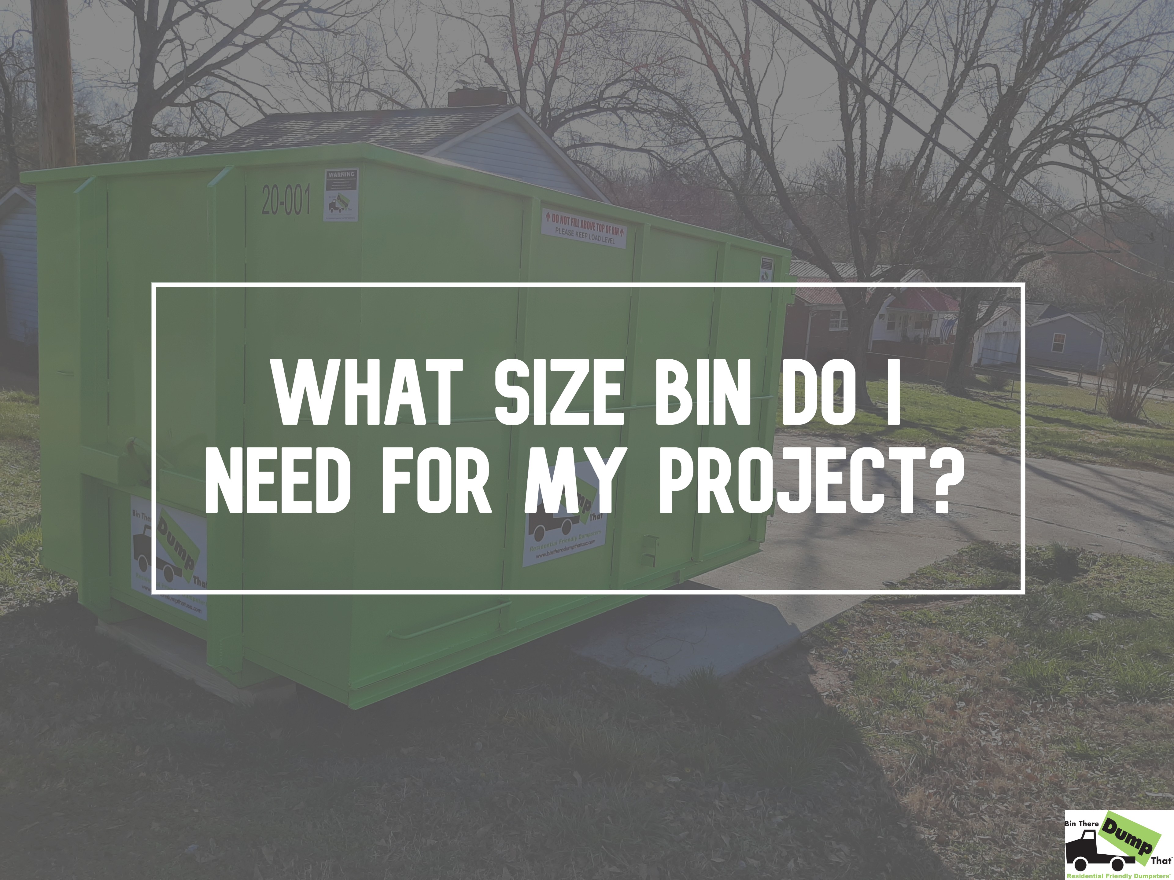 Available Dumpster Sizes Which Is Best For My Project