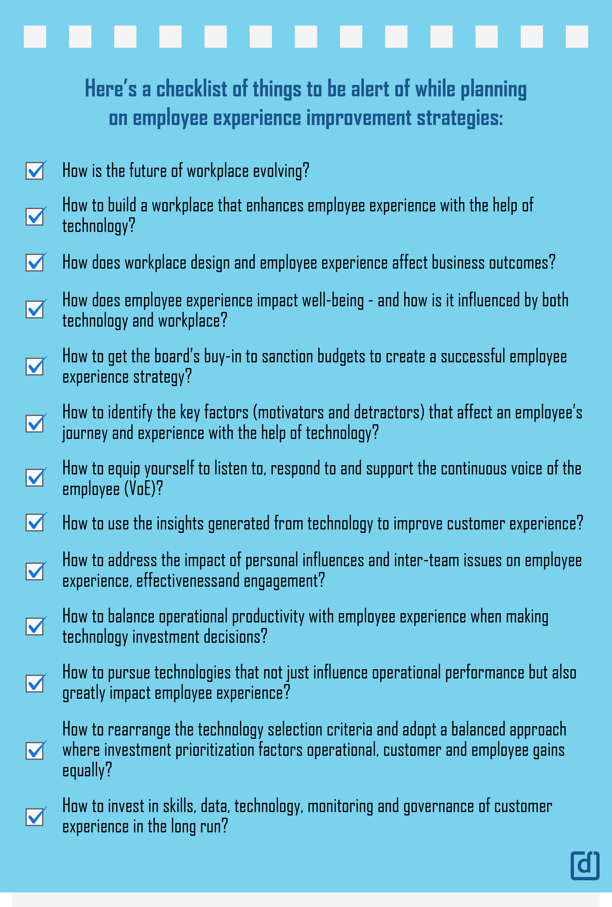 Checklist for Employee Experience
