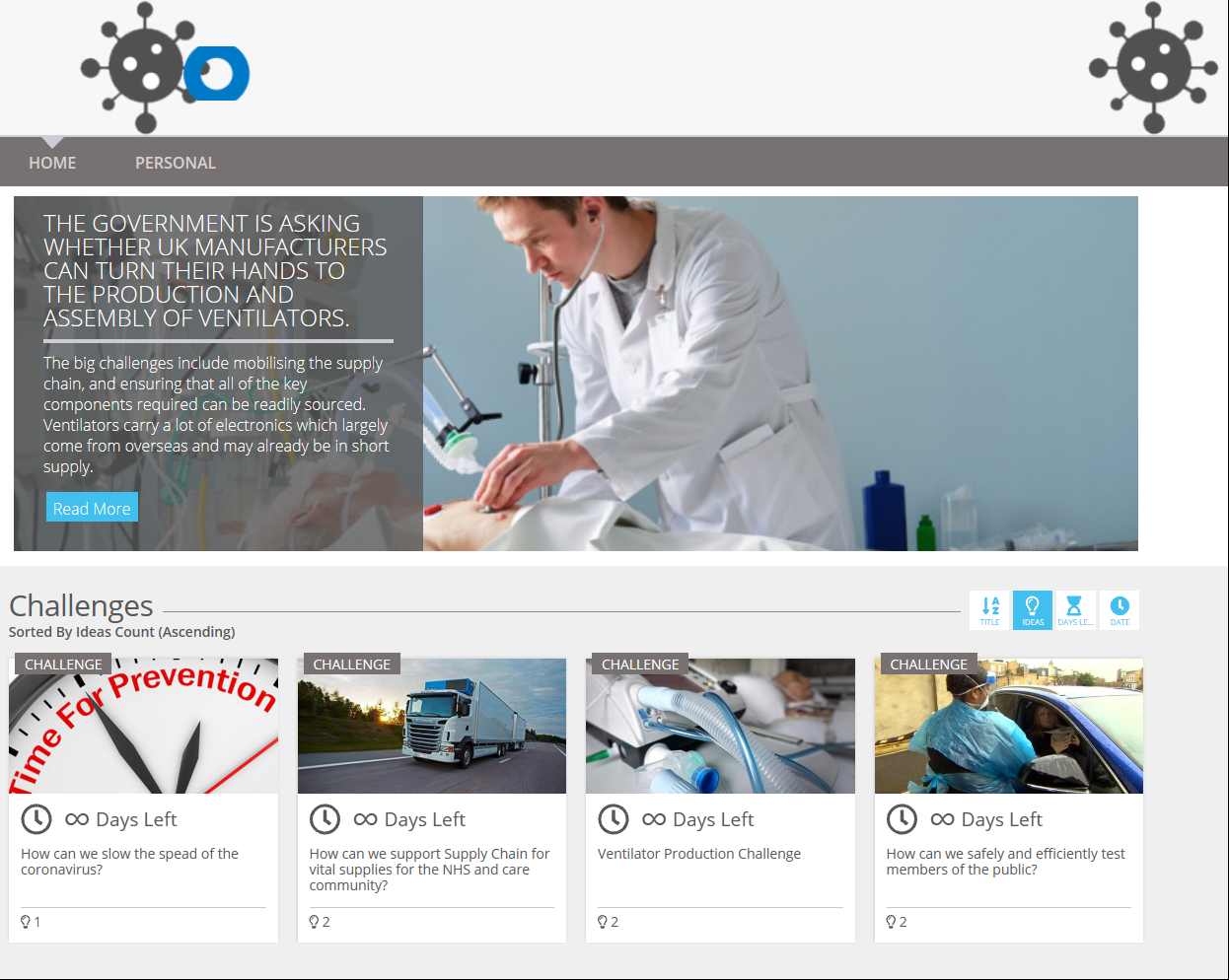 edison365 Open Innovation software tool homepage
