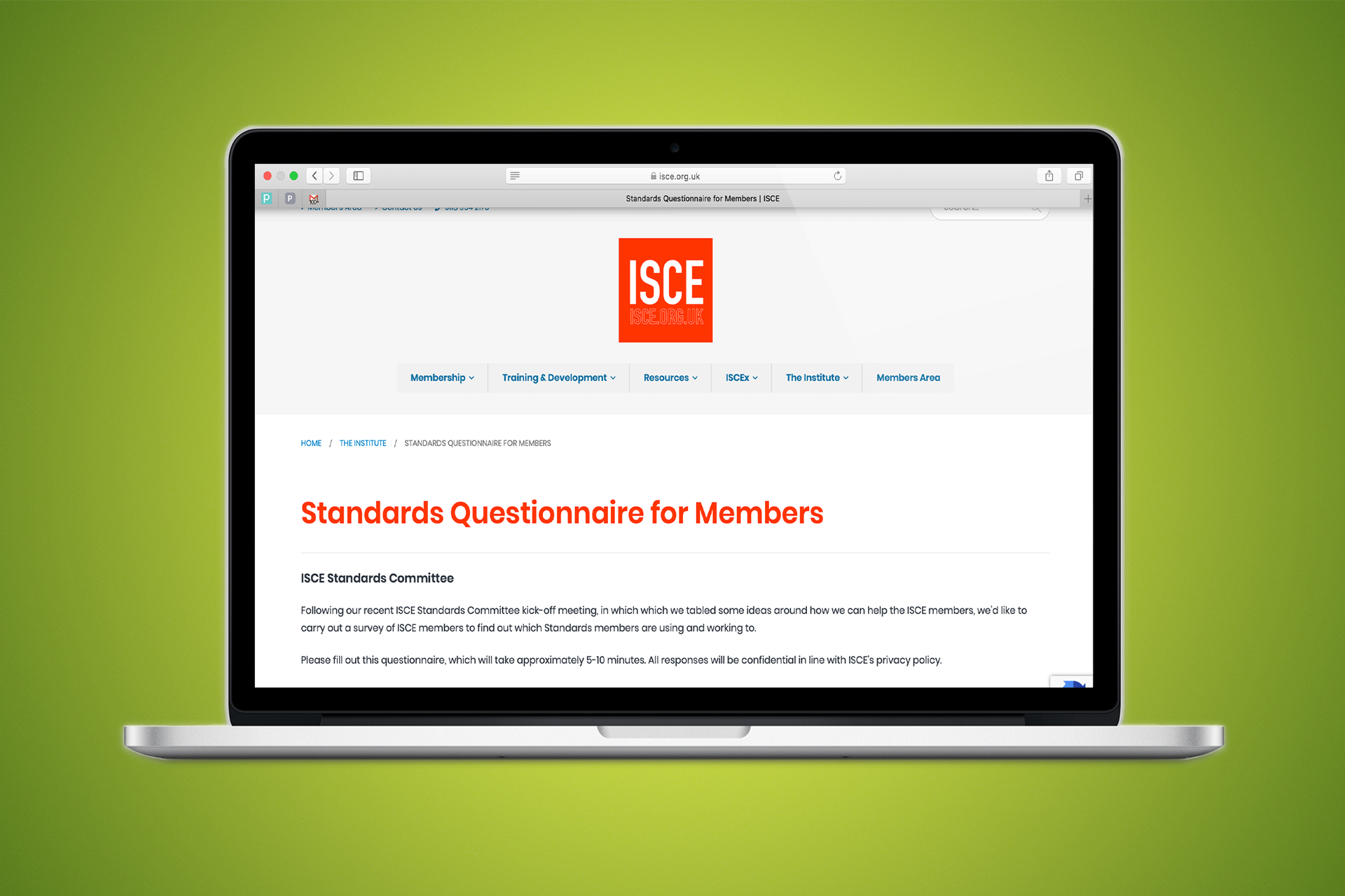 Online Questionnaire for ISCE