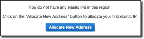 You do not have any elastics IPs