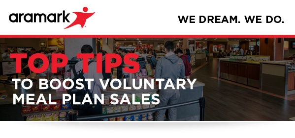 Top Tips to Boost Voluntary Meal Plan Sales