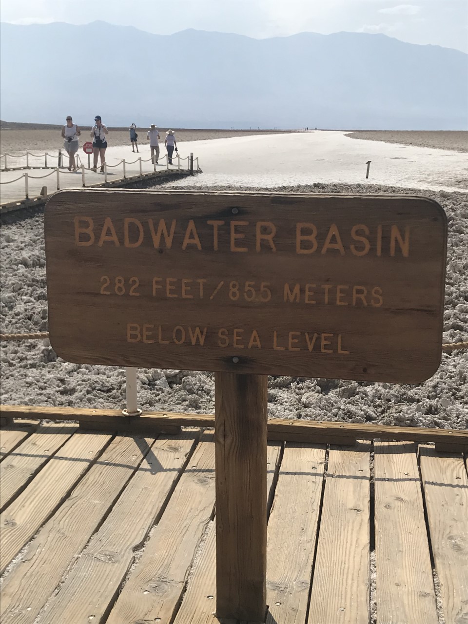 Badwater Basin sign