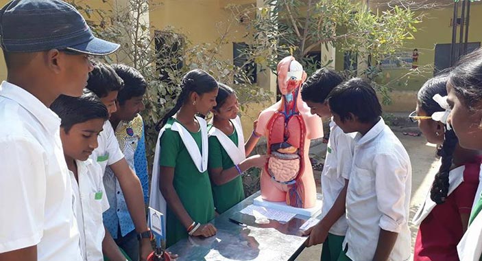 School Students at Science Programme