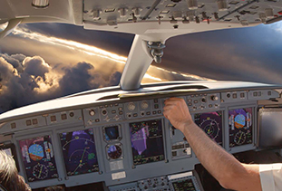 Interior View Of Cockpit