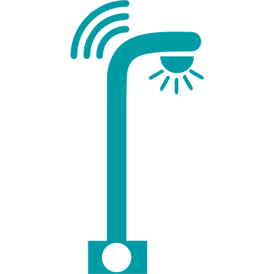 Smart Street Lighting Icon