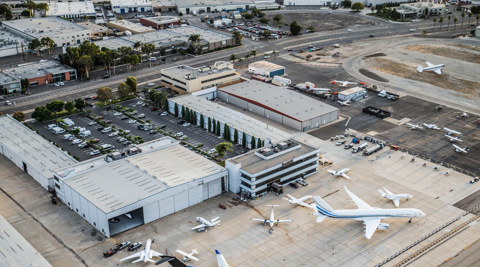 Aerial Airport Top View
