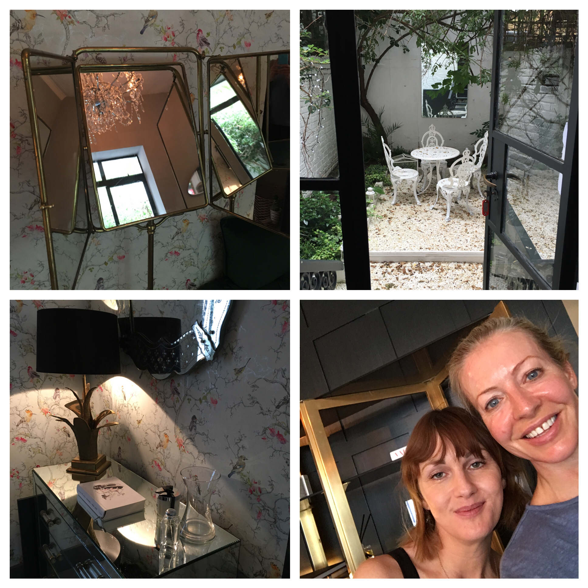 Teresa's clinic - and on the right that's her and me with my glowing, post-treatment skin
