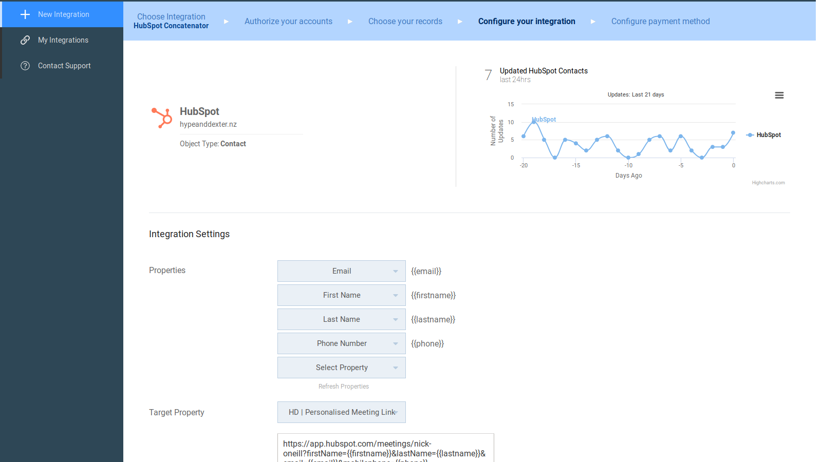 Configure your concatenation