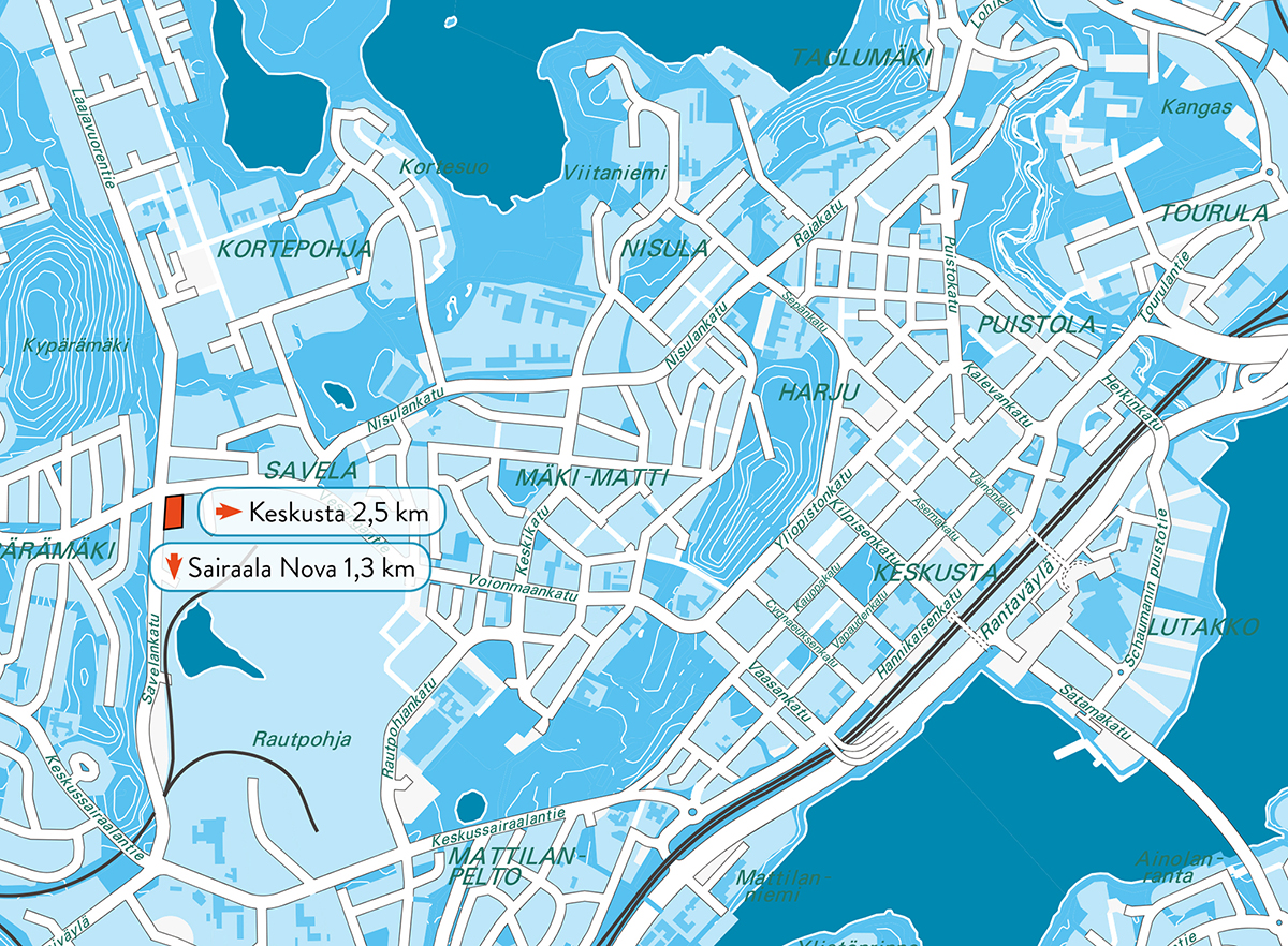 Savelassa haettavana toimitilatontti - uutta liiketoimintaa Jyväskylään