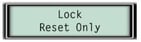 Lock Reset Only