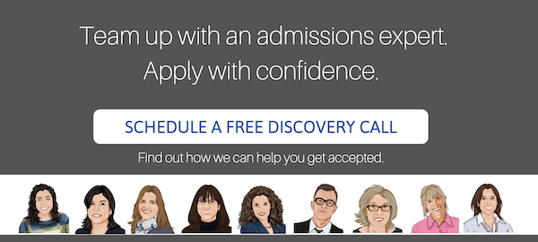 Team up with an admissions expert. Schedule a free discovery call >> 