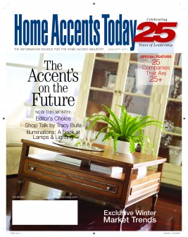 Habersham American Treasures On January 2011 Cover of Home Accents Today