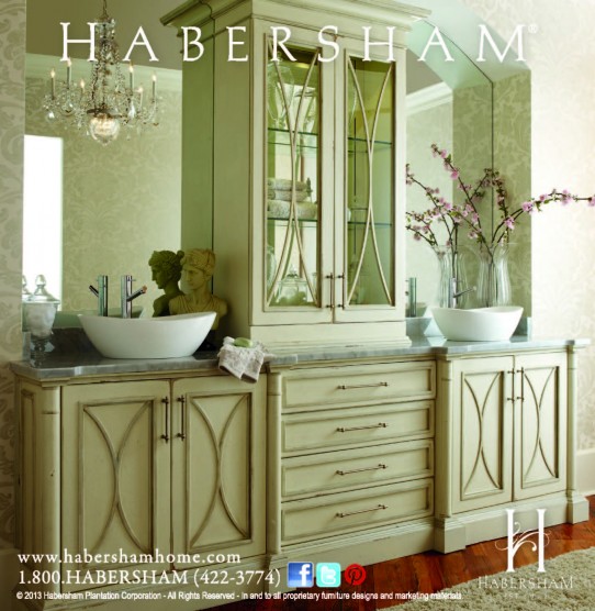 Habersham Custom Bath Cabinetry - Architectural Digest February 2013