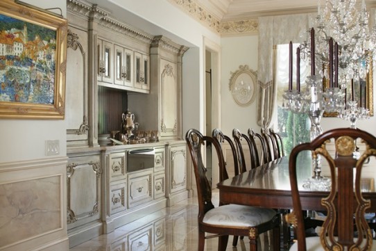 Habersham Featured Home Custom Dining Room Cabinetry