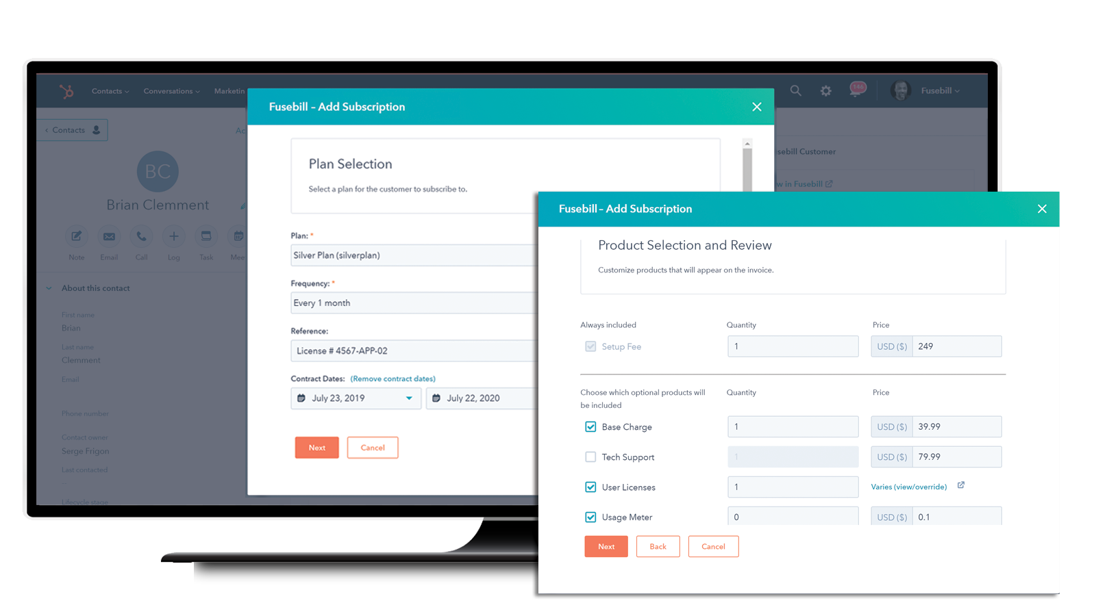Configure and price subscription plans right from HubSpot