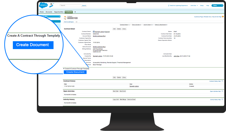 templafy integrates with salesforce 