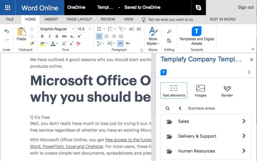 using microsoft word online