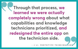 Learning you're wrong is valuable, J Li, Prototype Thinking Labs