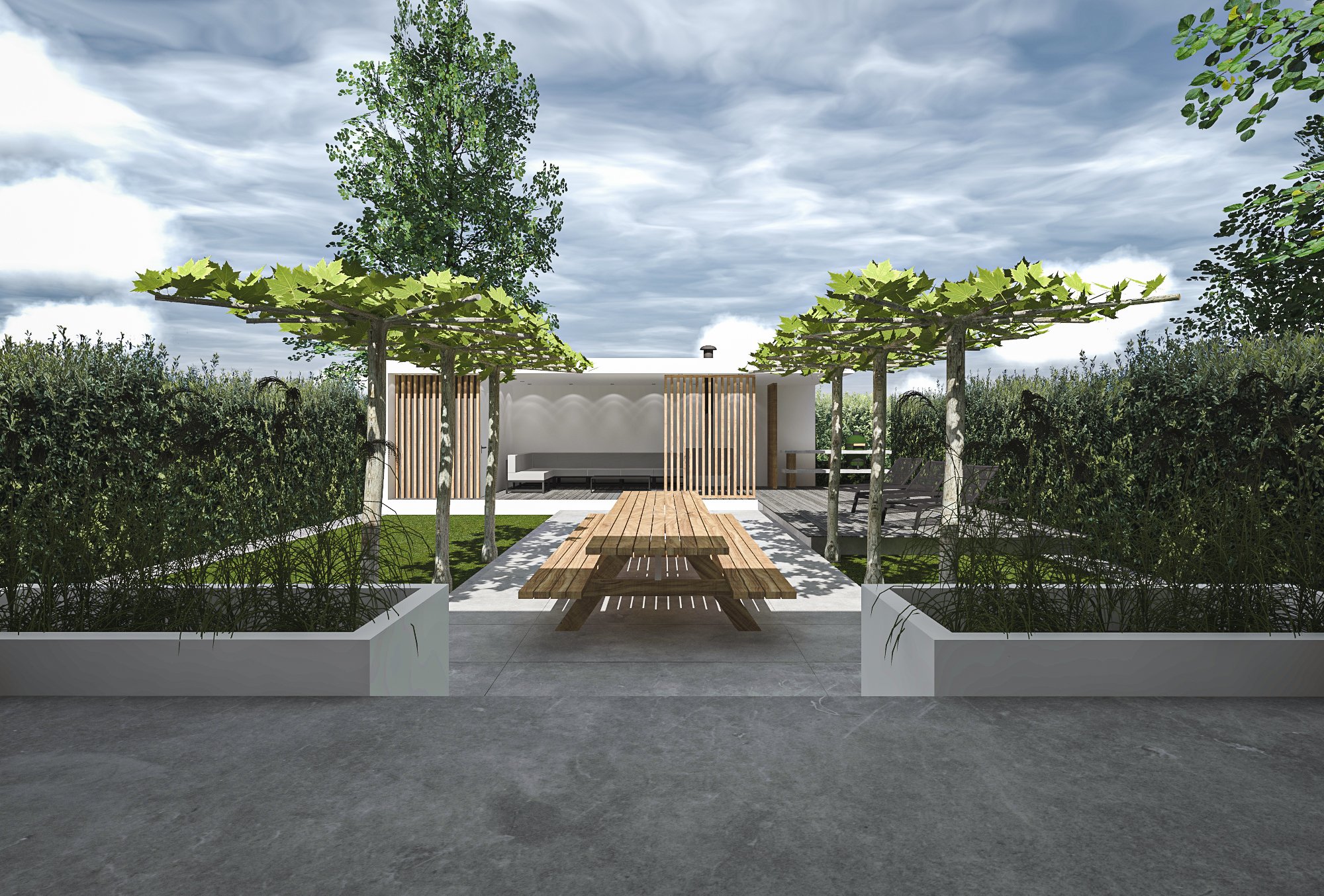 Tuinhuis tuinontwerp 