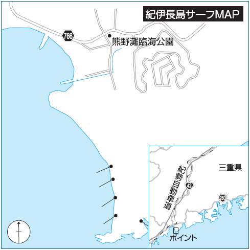 アオリイカ釣り 三重県北牟婁郡 紀伊長島サーフ 全国おすすめ釣り場