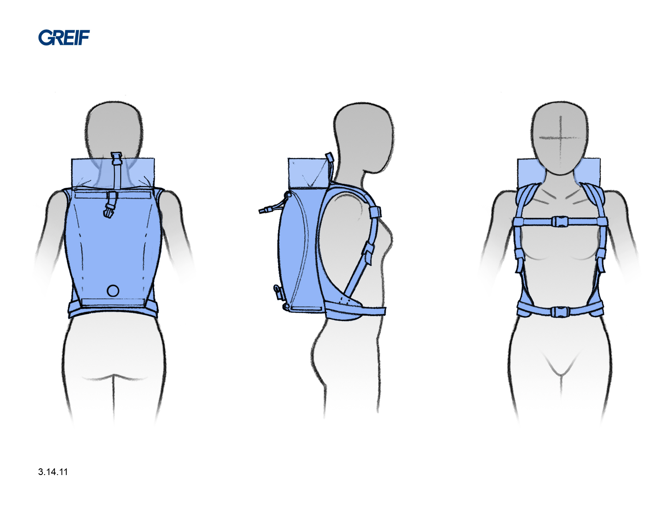 Collapsible Backpack for Water | Nottingham Spirk Design Collaborative