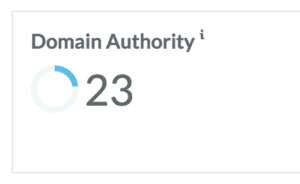 Moz Domain Authority Score Graphic