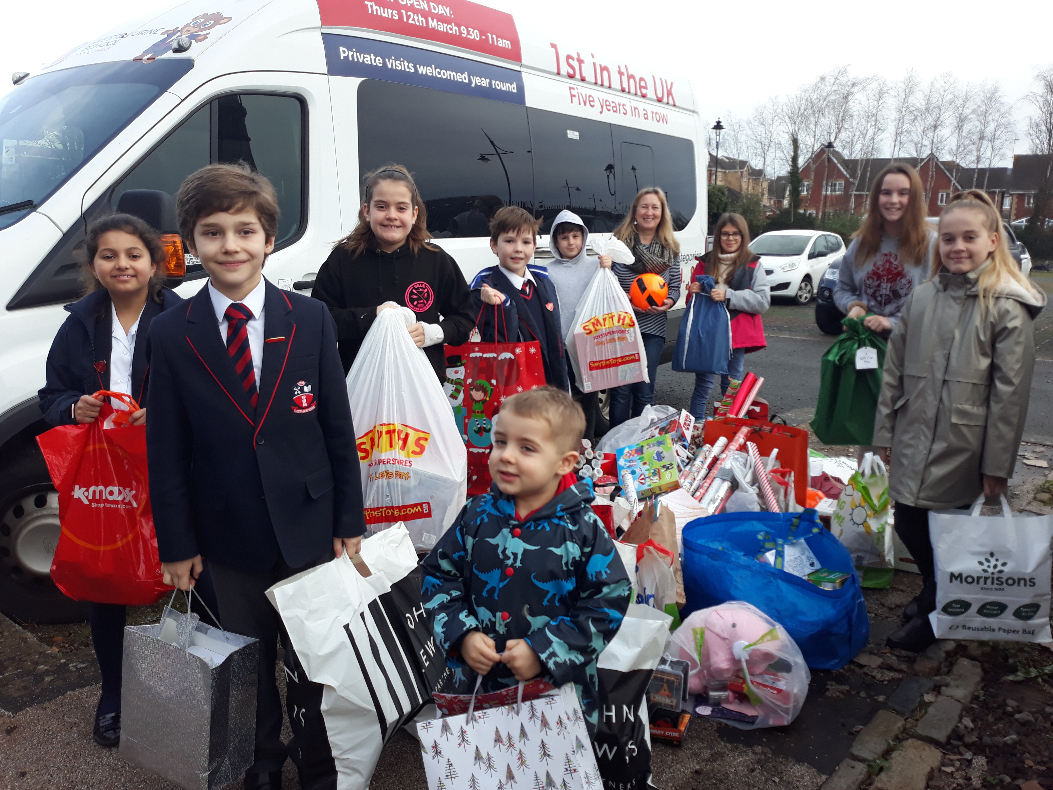 Westbourne School - the big wrap donation