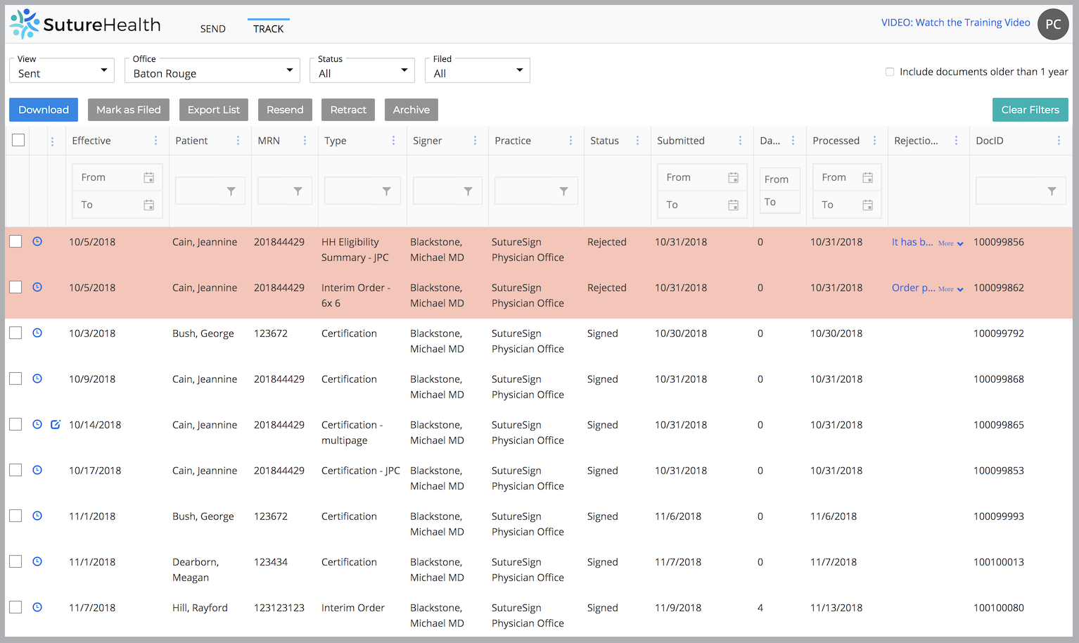 Sender - Track w border