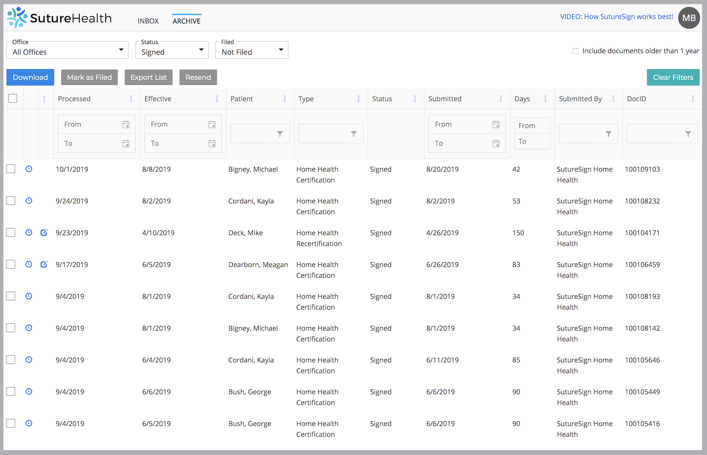 Signer - Archive w Border