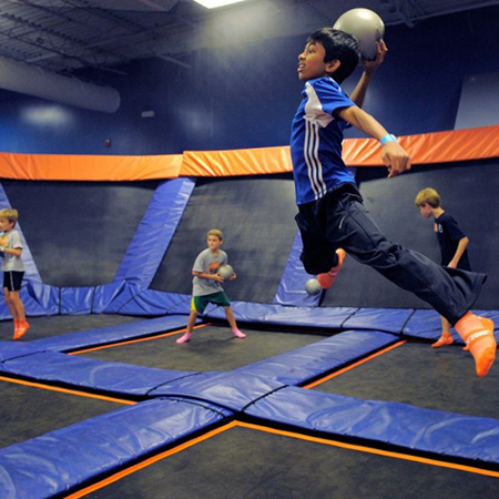 Children are at a high risk of injury when they jump on trampolines.