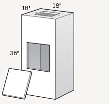 outdoor cabinet Column with End Cap