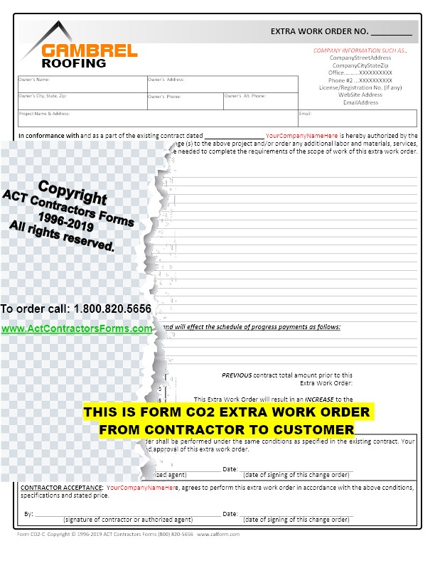 Painting Contractor PDF & Paper Forms