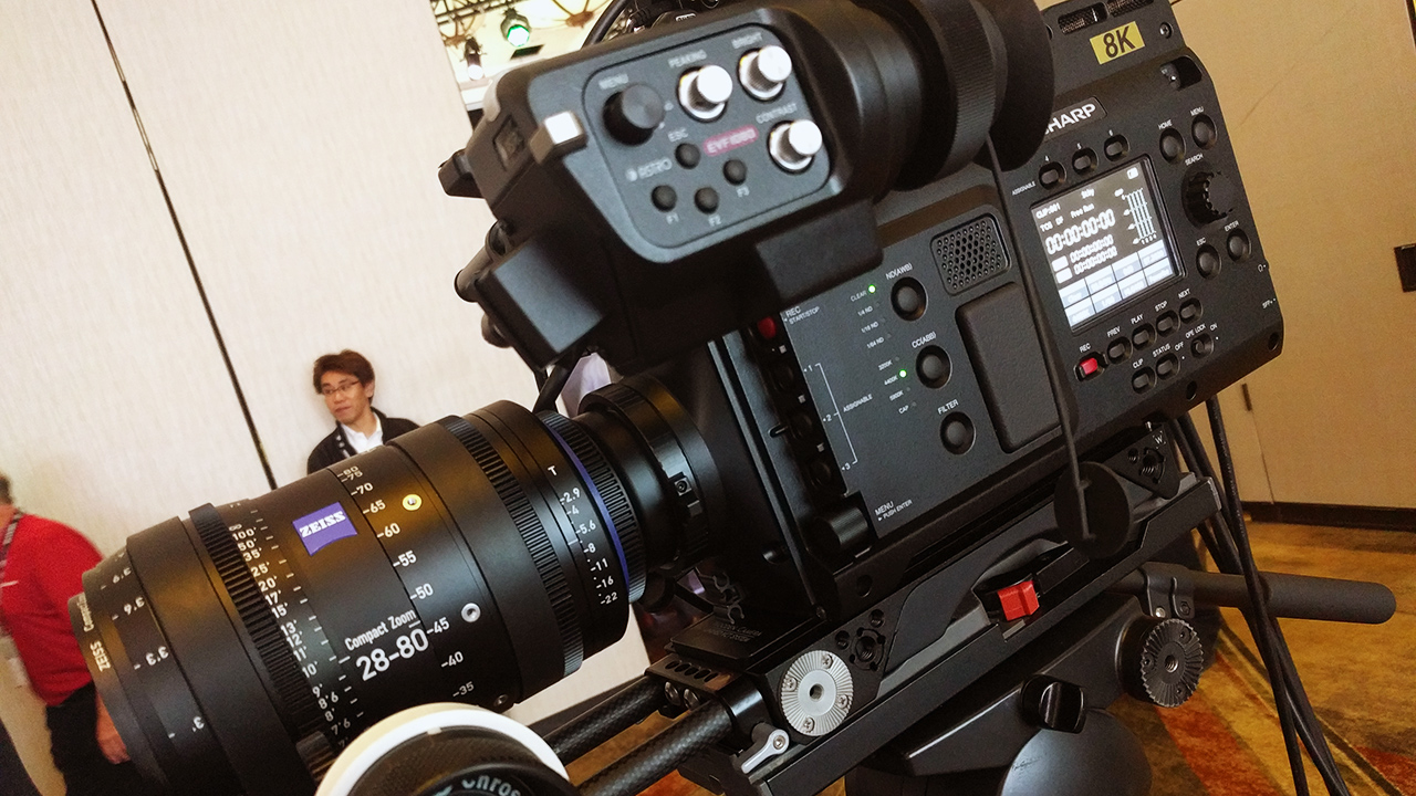 Hands on with the Sharp 8C-B60A - a bold move into 8K cameras
