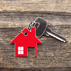 House Key on Table