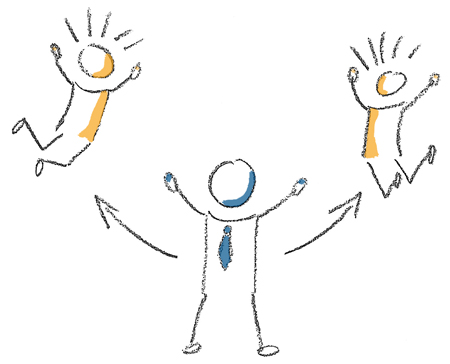 Verschiedene Führungsstile