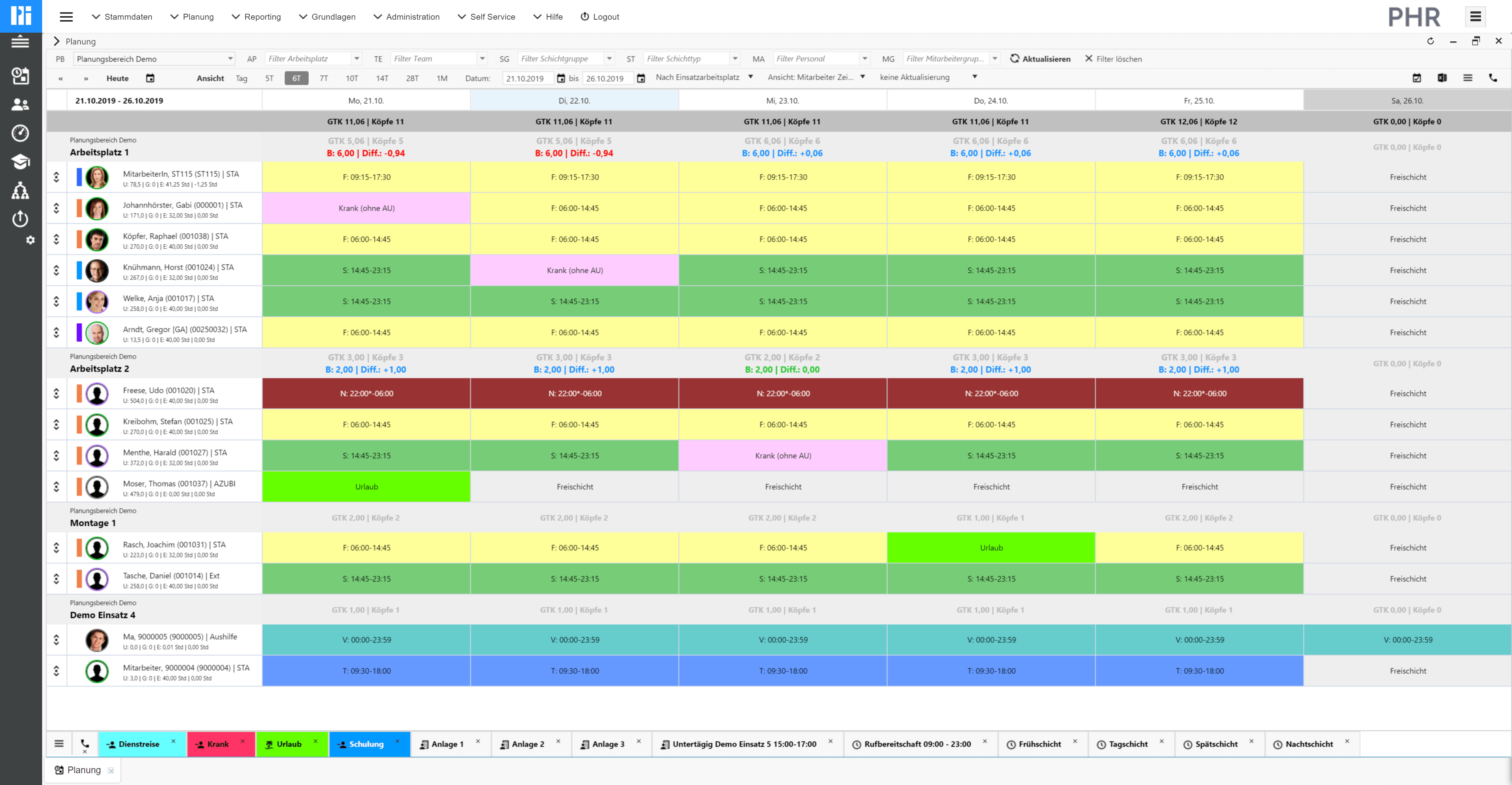 Personaleinsatzplanung mit PROCESS HR