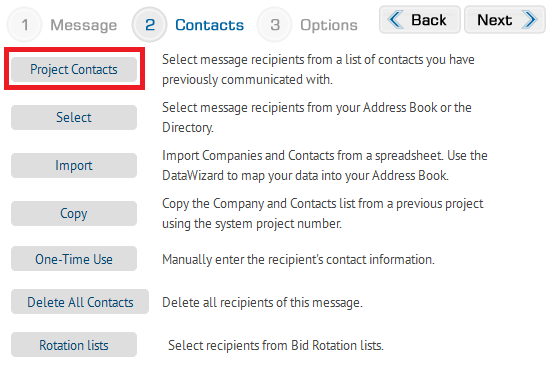 Button - Project Contacts